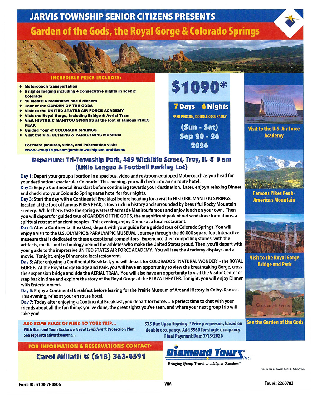 Garden of the Gods, Royal Gorge & Colorado Springs Trip